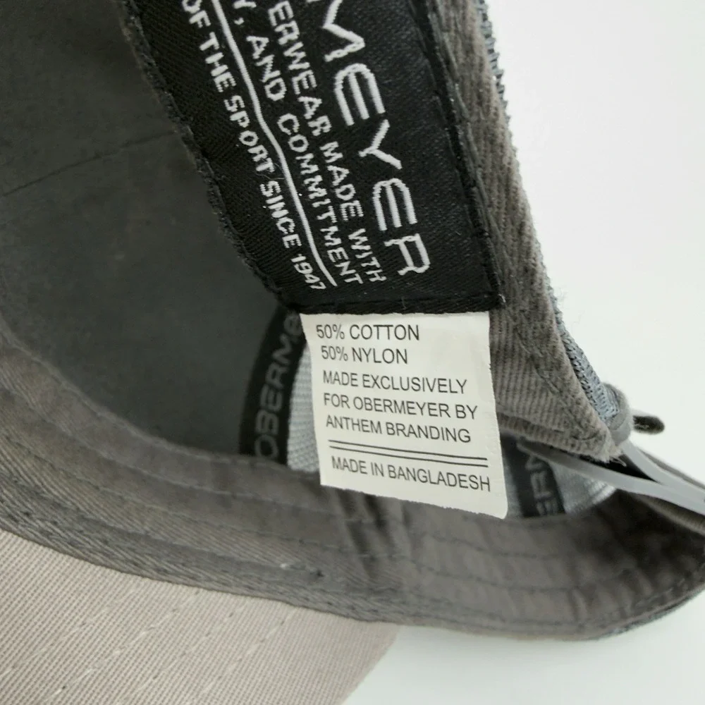 Obermeyer‎ Gray Meshback Baseball Cap Hat Snapback OSFA